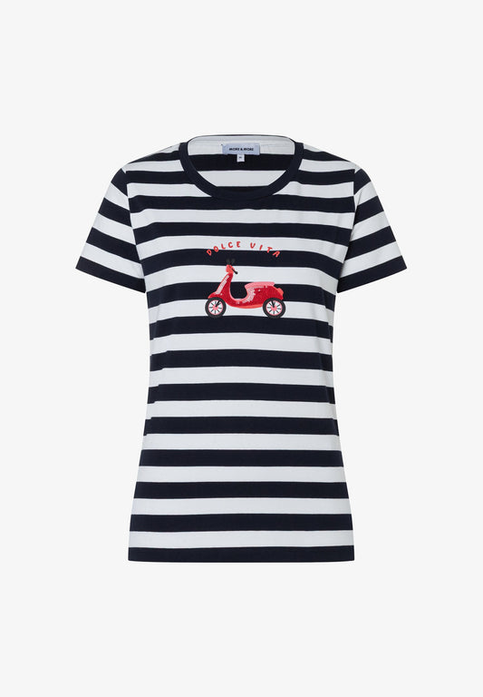 GESTREIFTES KURZARMSHIRT